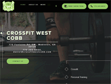 Tablet Screenshot of crossfitwestcobb.com